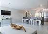 Living room with smart TV