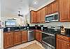 The open floor plan allows for ocean views even while washing the dishes!