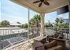 2nd Floor Balcony off of the living room. Feel the Ocean Breezes. 