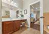 Master Bathroom features Dual vanities. 