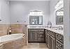 Master bath with soaking tub!