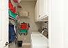 The laundry room is a great space to store your beach accessories.
