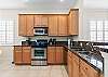 Make your favorite dishes in this spacious kitchen. 