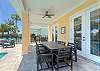 Have everyone gather for meals outside with the ocean breezes.