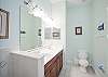 Master Bathroom with Soaking Tub and Separate Shower.