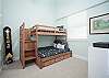 The 3rd Bedroom showcases a Bunk Bed with a Twin Mattress over a Full Mattress with Trundle Bed.