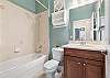 2nd Full Bathroom with Shower Tub Combo