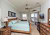 King Master Suite Features Soothing Blues