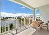 Large Balcony looking over the lake!