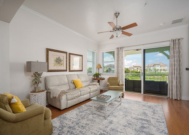 Welcome to this 3rd Floor Cinnamon Beach Condo with Golf and Ocean Views!