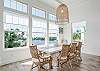 This 2nd floor dining room creates a coastal feel to remind you that you're on vacation time.