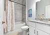 1st Floor Full Bathroom with Shower/Tub combo for Queen bedroom and 1st floor guests to use.