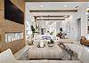 Seamless Living Space: Kitchen, Dining & Living Room