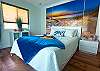 2nd Level Queen Bedroom with Access to the Wrap around deck.