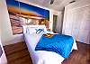 2nd Level Queen Bedroom with Access to the Wrap around deck.