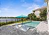 Pool with Sun Shelf and lake views. 