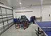 The garage has a grill, bikes, ping pong and more!