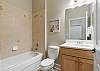 2nd Full Bathroom with shower/tub combo.