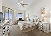 King Primary suite with sliding glass door to the Oceanfront Balcony!