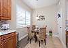Eat-in kitchen is a great place to sip your morning coffee. 