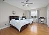 2nd Floor Bedroom featuring 2 Double Beds.