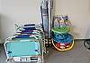 Beach Chairs, umbrella and sand toys stored in the garage for when you head out to the Flagler and Palm Coast beaches!