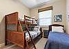 The 3rd bedroom features a Bunk Bed with Twin over Full and another Twin Bed,