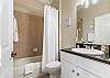 King Bedroom Ensuite with Shower/Tub Combo.