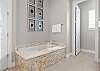 Master bath soaking tub