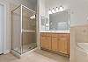 Primary Ensuite with soaking tub, separate shower and double vanities. 