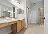 Primary Ensuite with soaking tub, separate shower and double vanities. 
