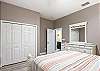 Another Queen Bedroom with the 3rd Bathroom right next to it. 