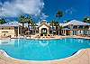 Cinnamon Beach Clubhouse with gradual slope entry pool. 