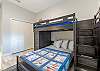 3rd Bedroom has a nautical theme with a Twin over Full Bunk and TV.