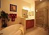 Master Bathroom features separate soaking tub and shower.