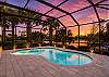 Take dip in the private heated pool!