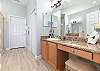 King Primary Esuite with Soaking tub, Separate Shower and Double Vanities. 