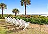 Cinnamon Beach Oceanfront Pool Seating Overlooking the Ocean