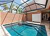 Enclosed outdoor shower for rinsing off the sand!