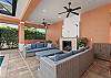 Covered Patio with TV 