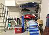 Beach Chairs, umbrella and wagon stored in the garage!