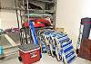 Beach Chairs, umbrella and wagon stored in the garage!