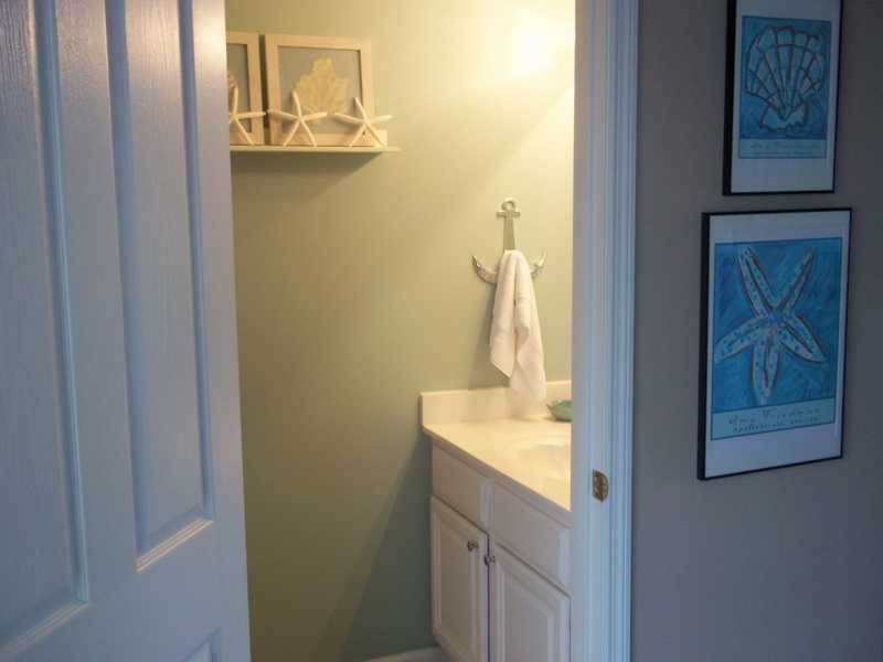 Convenient half bath on first floor