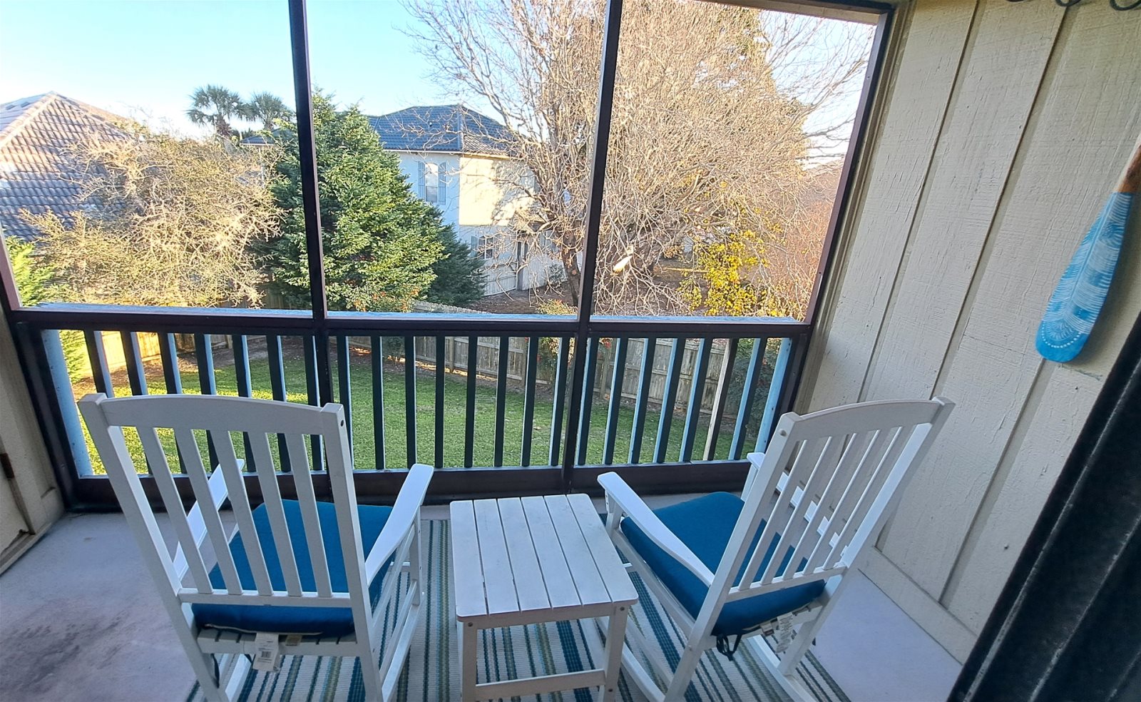 Screened Private Balcony