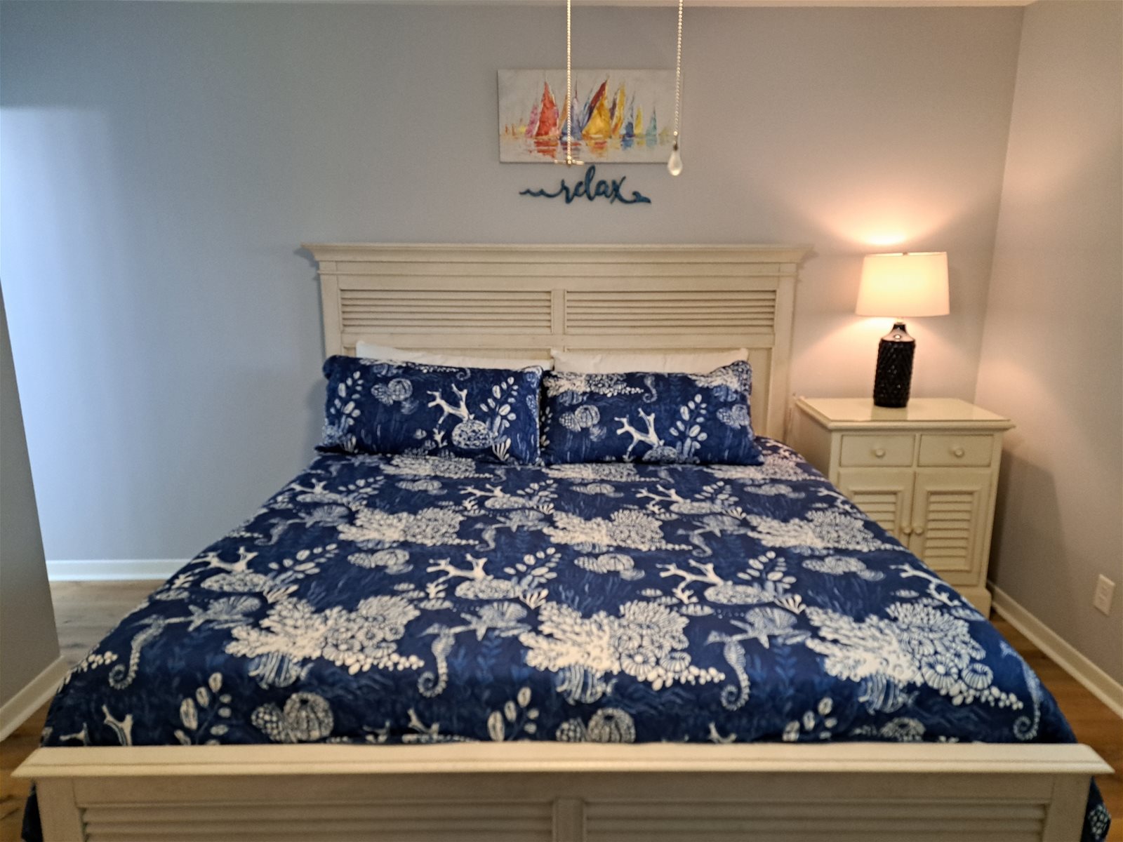 Master Bedroom with New King Bed