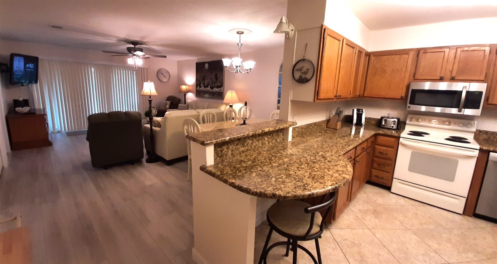 Kitchen view of Unit
