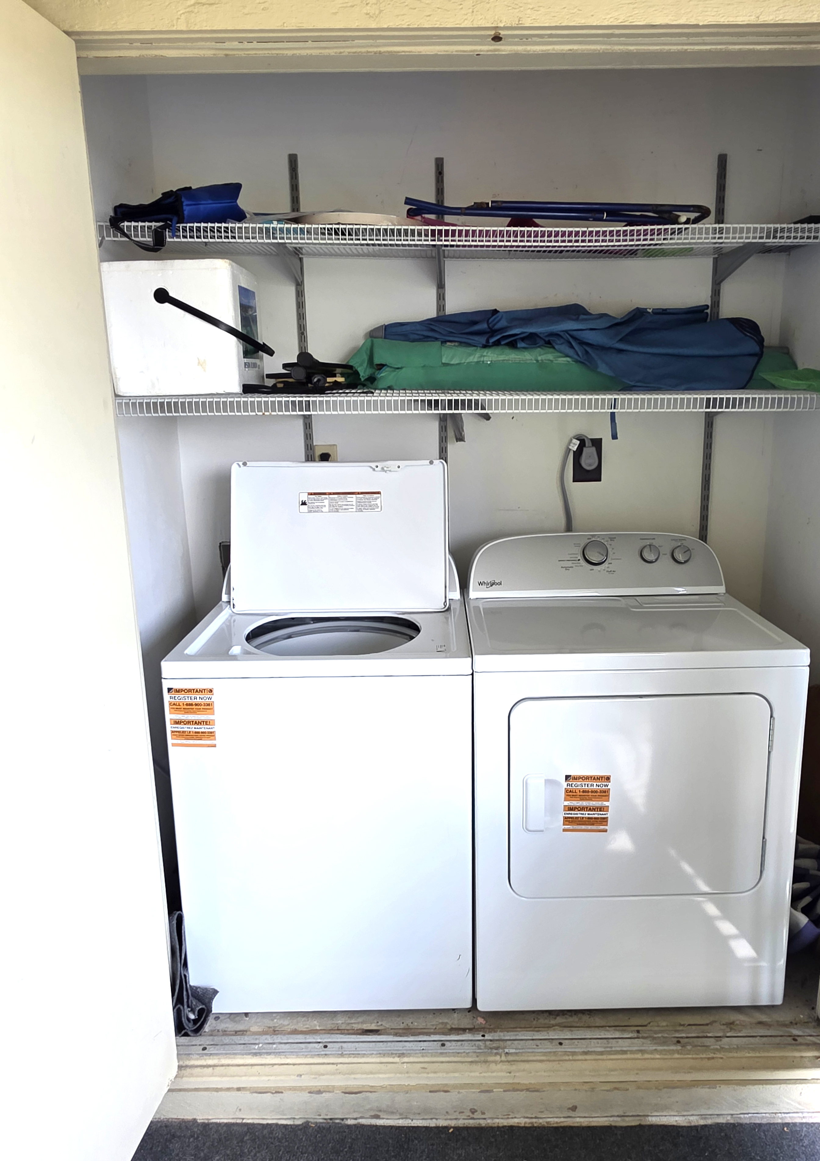 Private Laundry on Patio