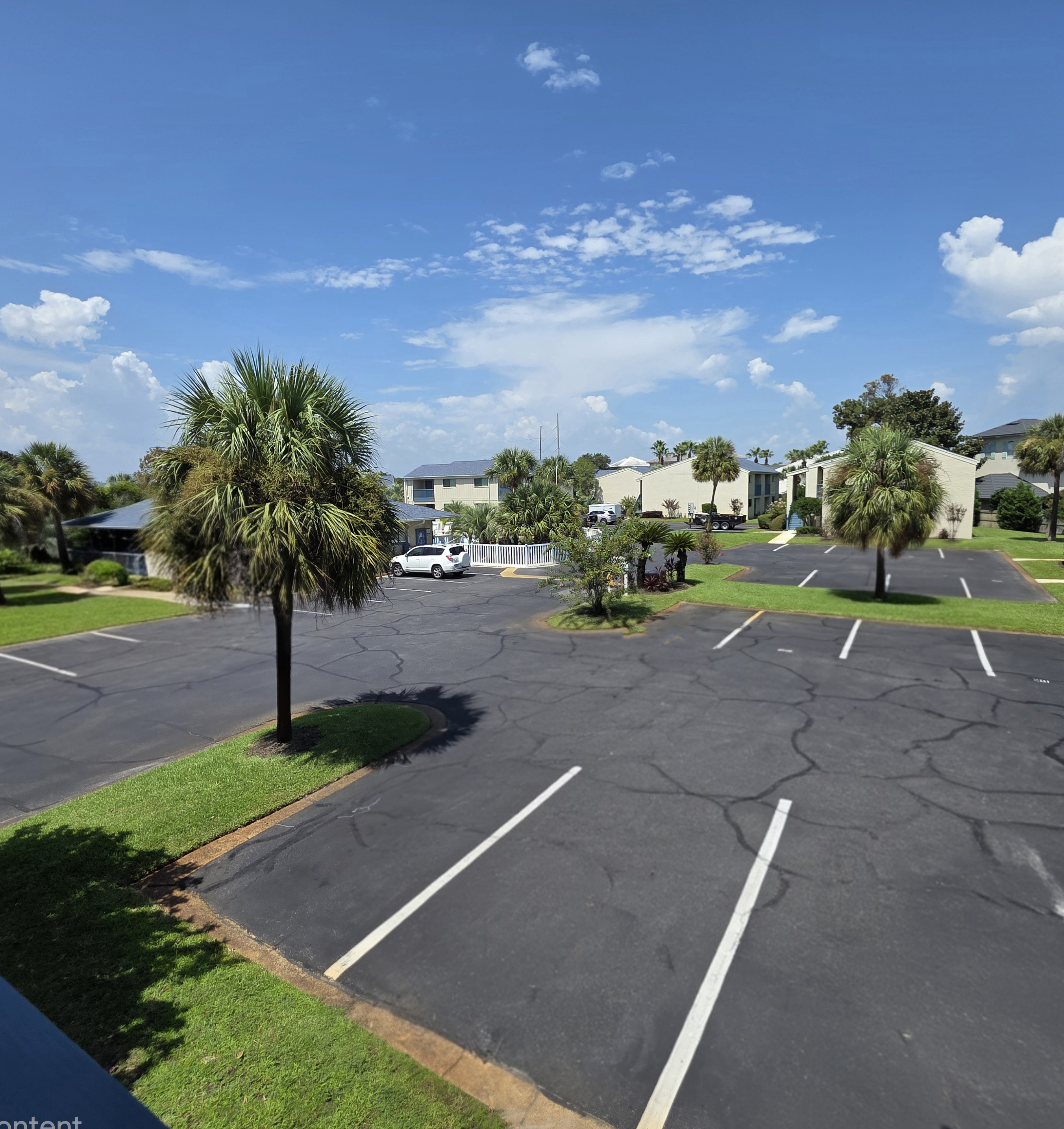 Front Balcony View with Dedicated Parking Space