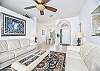 Formal Living room and dining area separate from the family room and kitchen area