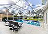 Soak up the sun in one of the 4 lounge chairs at this spacious west facing pool.